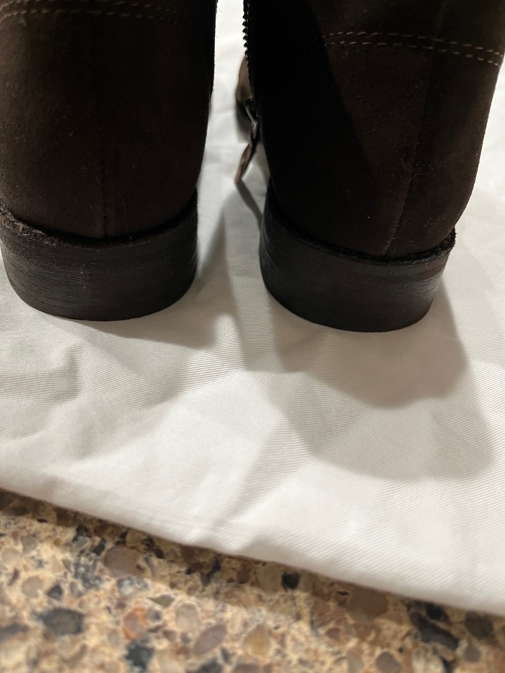 gentle souls Dark Brown Suede Ankle Booties - Picture 6 of 7